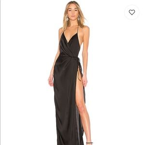 NBD So Anxious Gown Black Maxi Dress (Small)